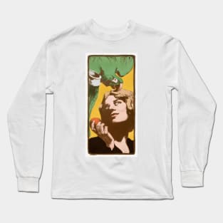 La Femme au Perroquet (1898) by Angelo Jank. Long Sleeve T-Shirt